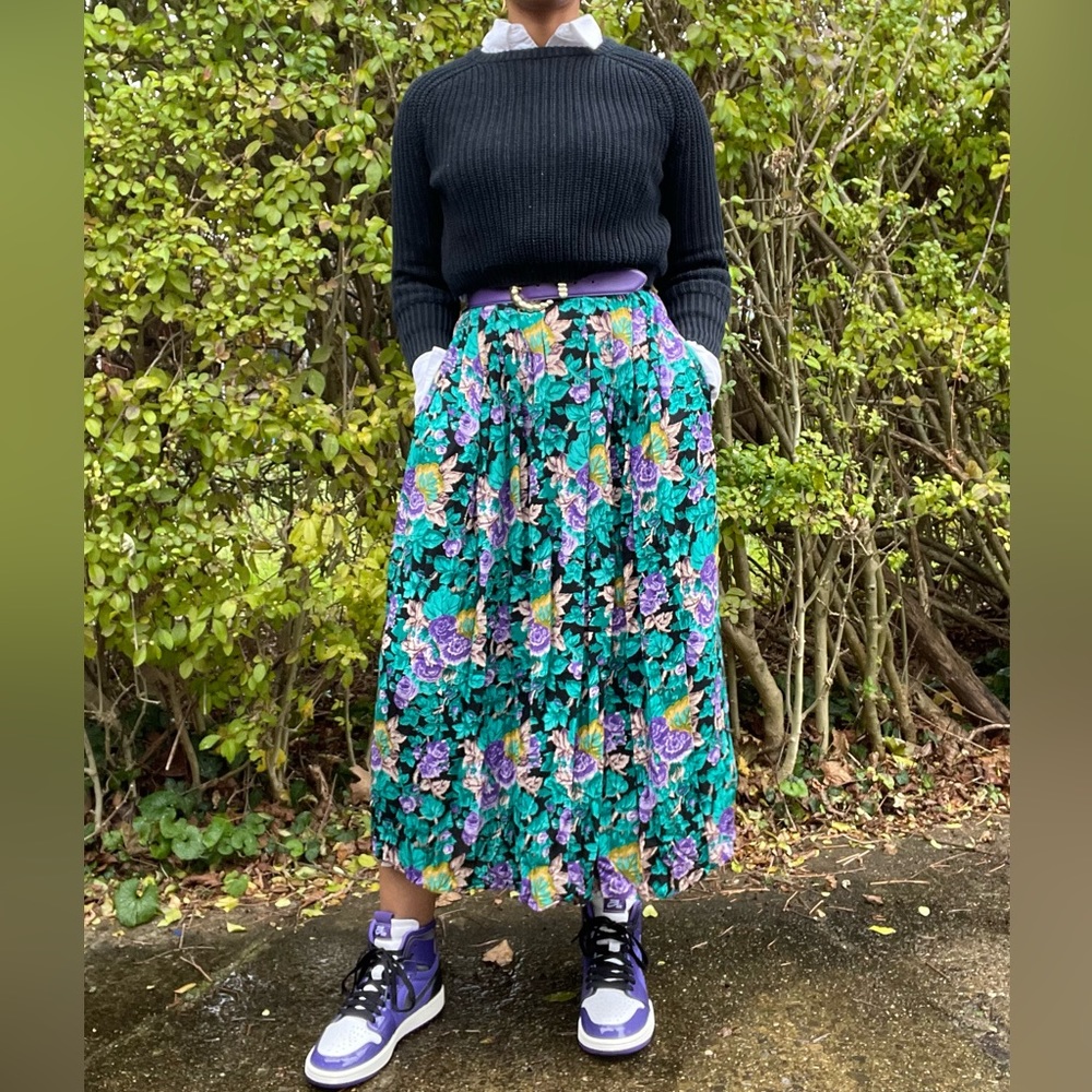 VINTAGE FLORAL SKIRT